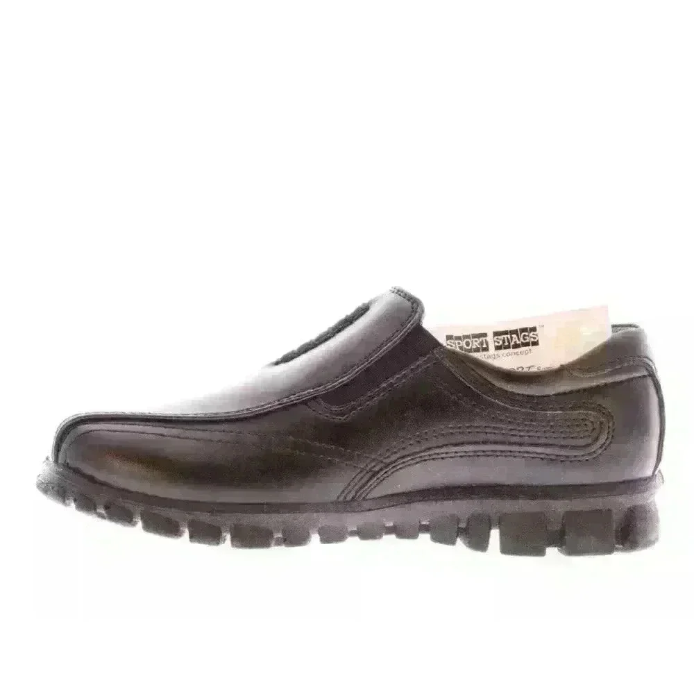 NEW NIB Deer Stags Sport Stags Little Boy's Stadium Slip On Shoe Black $40